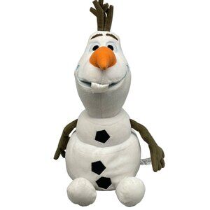 Olaf Frozen plush stuffed animal Disney Parks kids toy soft 11" white orange REA